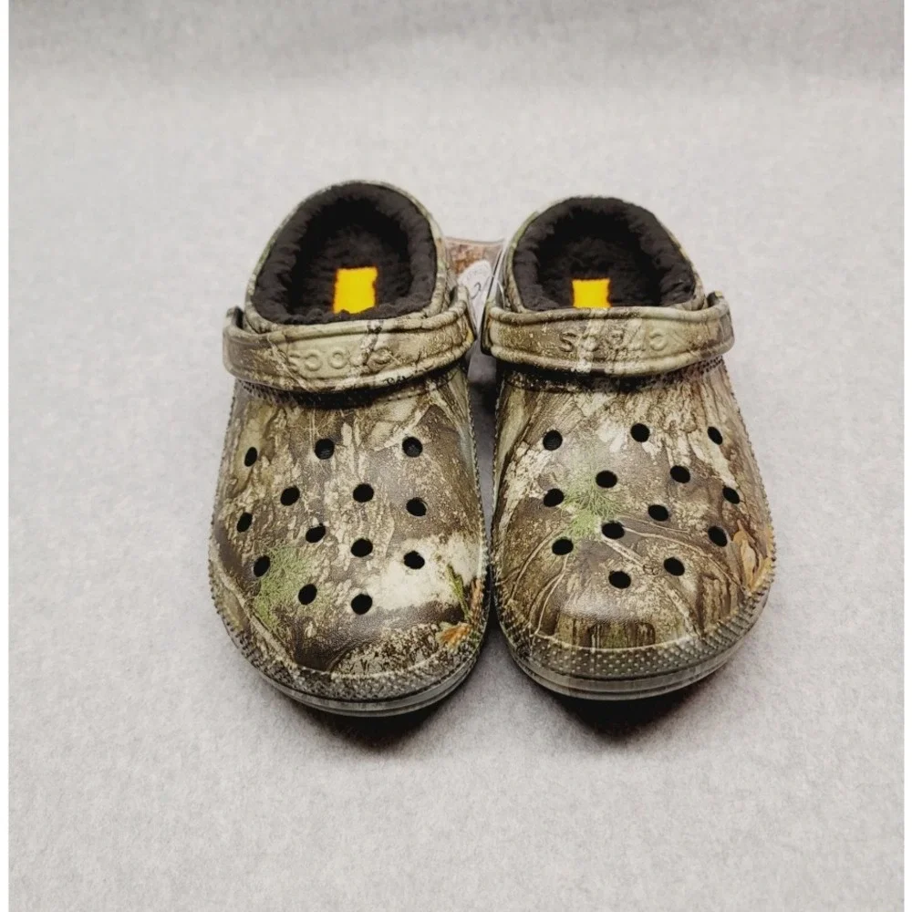 Crocs Classic Lined Realtree Edge Camo Clog 205377-280 Mens 8 Womens 10 Warm‎